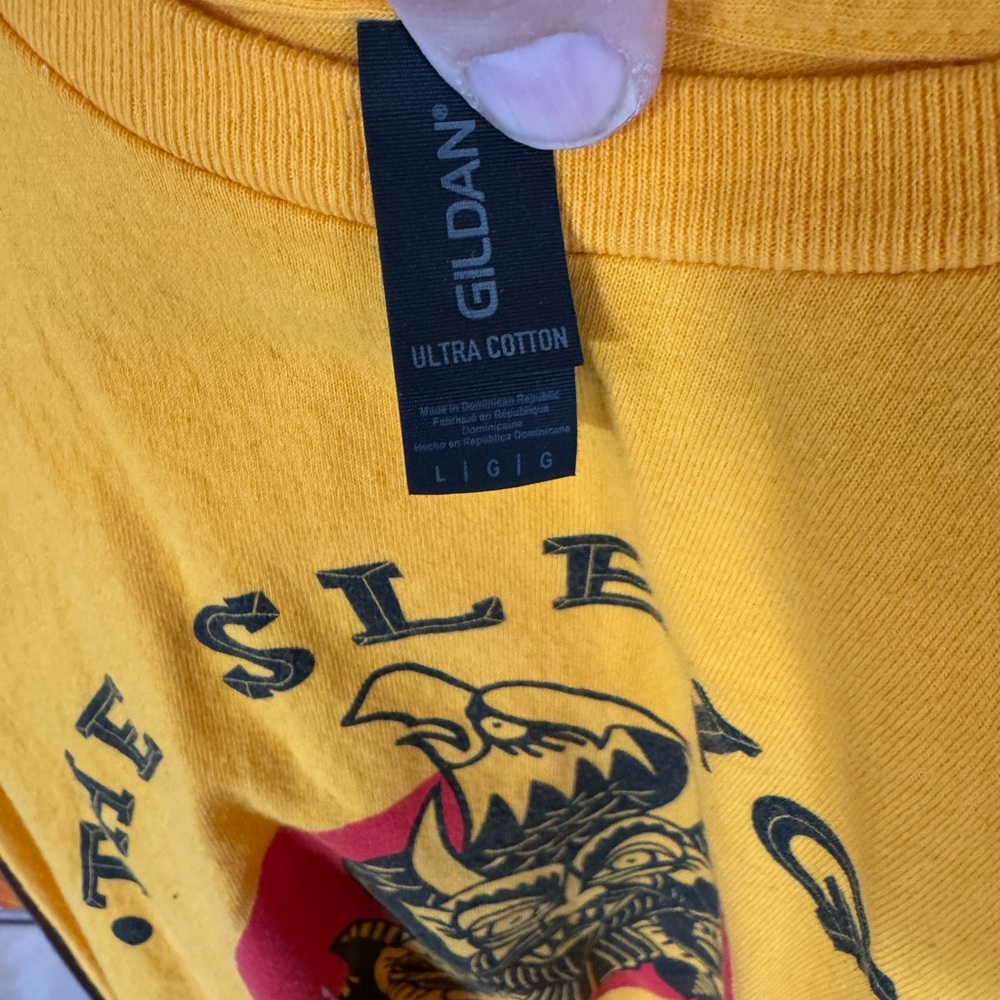 Gildan Ultra Cotton Yellow T-Shirt - Picture 2 of 2